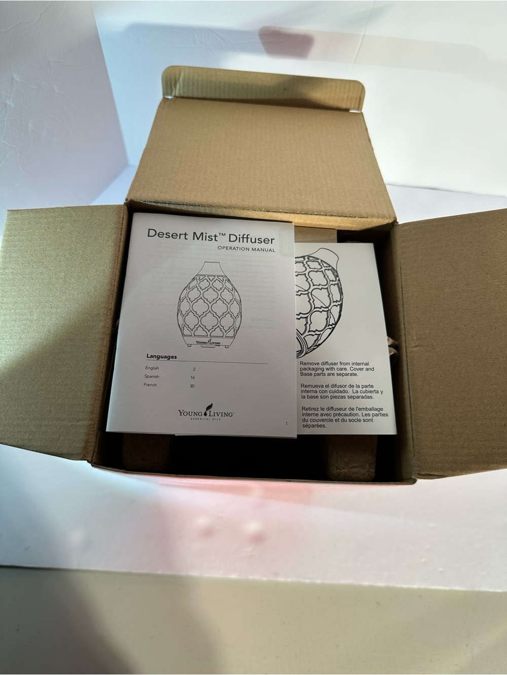 Young Living Desert Mist Essential Oil Ultrasonic Diffuser Multi Light New - Picture 15 of 15
